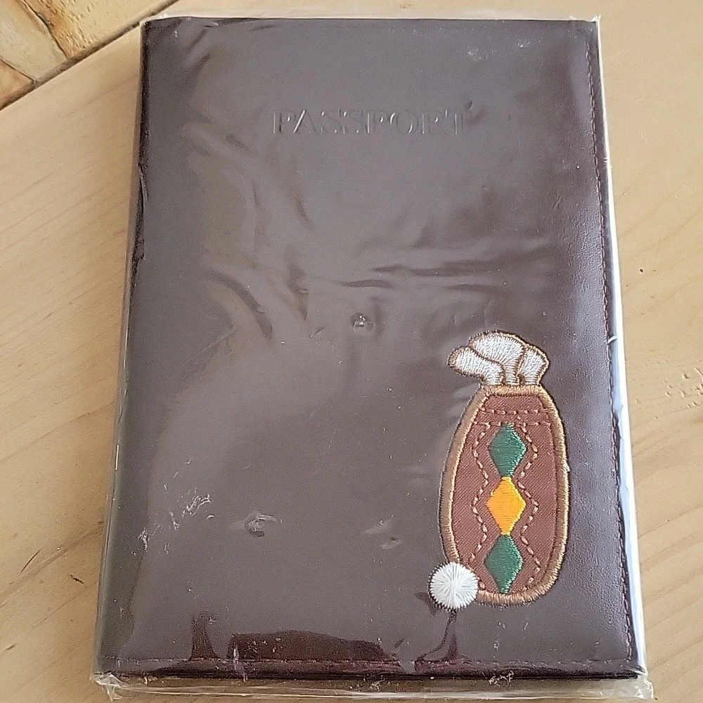 Brown Golf Passport Wallet/Organizer by Russ Berrie